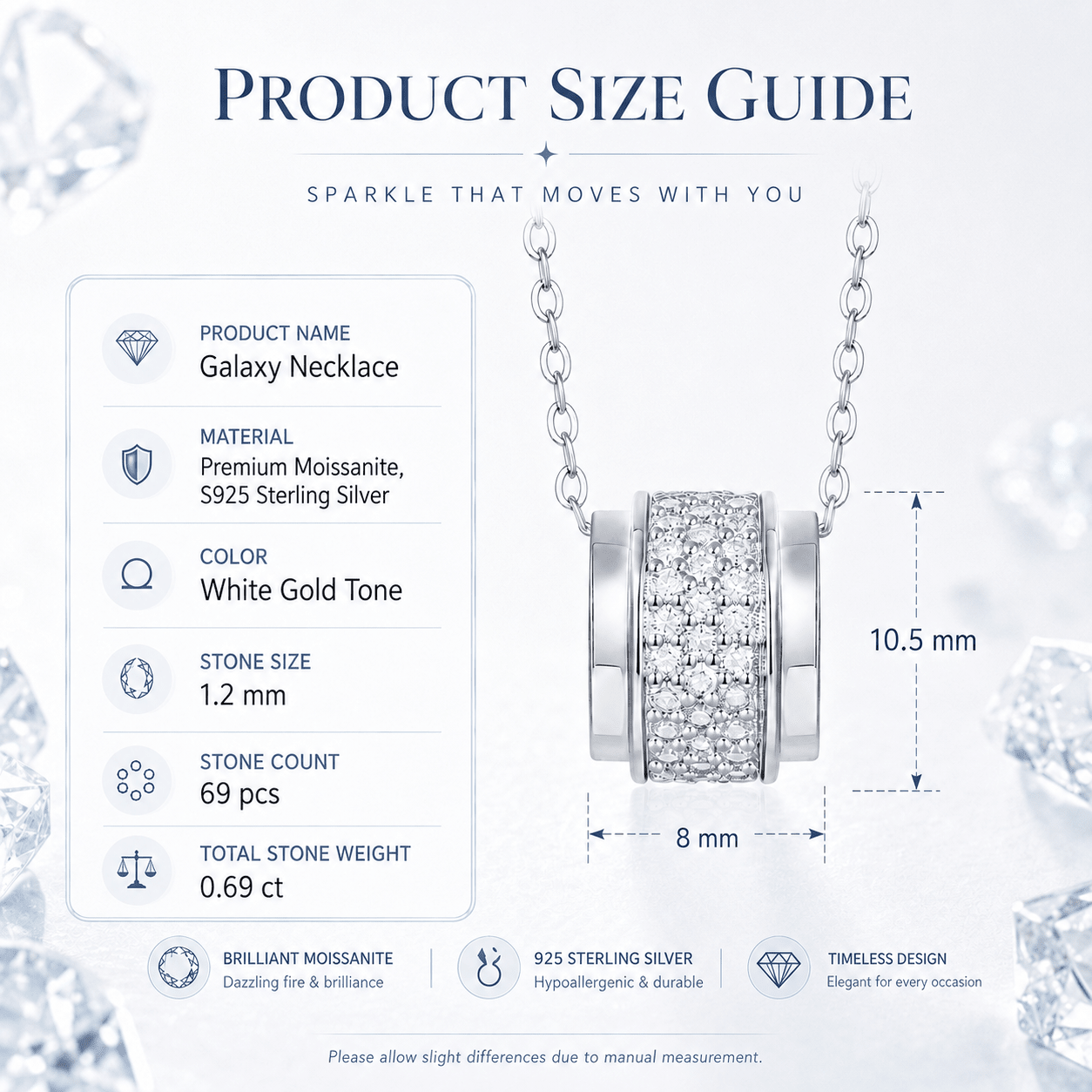 Galaxy Barrel Necklace- Necklace | Prism Drip Jewelry