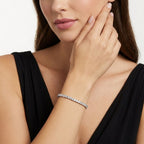 GRA Certified Moissanite Tennis Bracelet | S925 Sterling Silver- Bracelet | Prism Drip Jewelry
