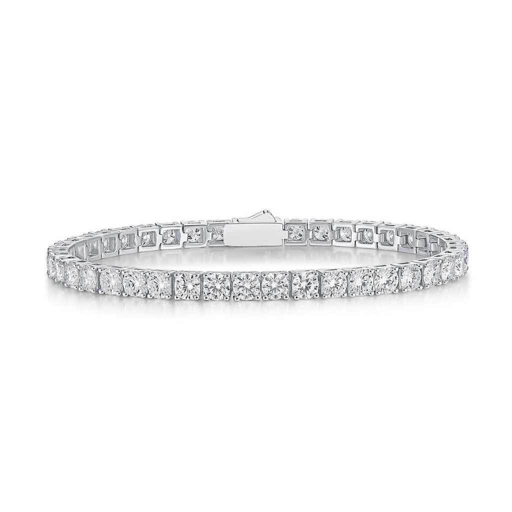 GRA Certified Moissanite Tennis Bracelet | S925 Sterling Silver- Bracelet | Prism Drip Jewelry