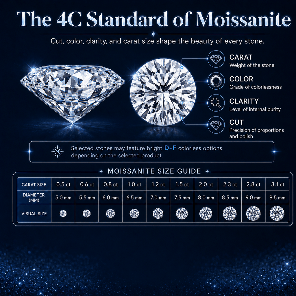 Moissanite Eternity Band Ring | S925 Sterling Silver- Stone-Set Ring | Prism Drip Jewelry