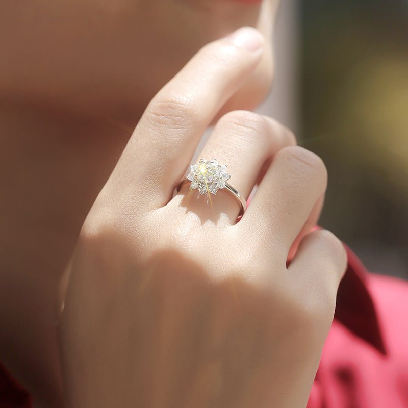 Snowy Night Moissanite Jewelry Collection | S925 Sterling Silver- Stone-Set Jewelry Collection | Prism Drip Jewelry