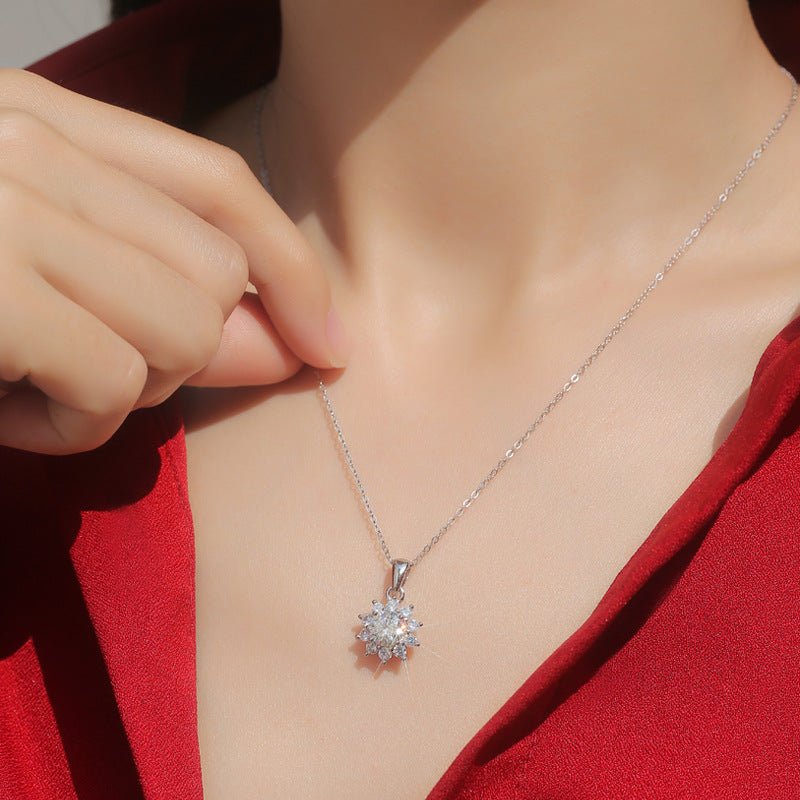 Snowy Night Moissanite Jewelry Collection | S925 Sterling Silver- Stone-Set Jewelry Collection | Prism Drip Jewelry