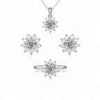 Snowy Night Moissanite Jewelry Collection | S925 Sterling Silver- Stone-Set Jewelry Collection | Prism Drip Jewelry